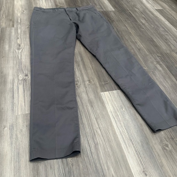 Bonobos Friday Tailored Cotton Chino Pants 33x32 Grey - Picture 2 of 8